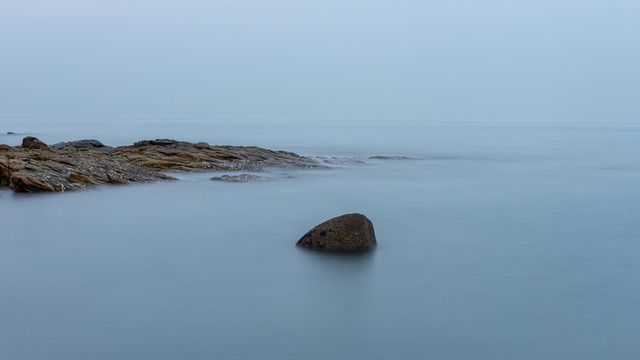 海滨风光风景画