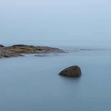 海滨风光风景画