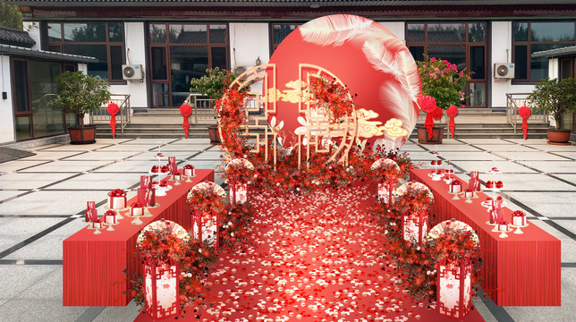 戶外中式婚禮