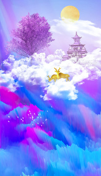 抽象炫酷宇宙爆炸風(fēng)格背景