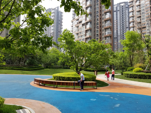 陜西西安小區(qū)建筑和園林景觀