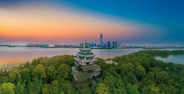 苏州桃花岛与湖东CBD