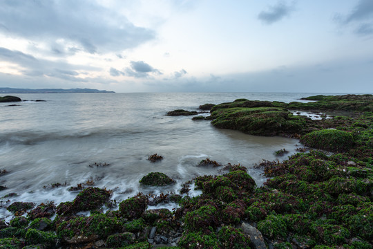 海岛海边礁石风光