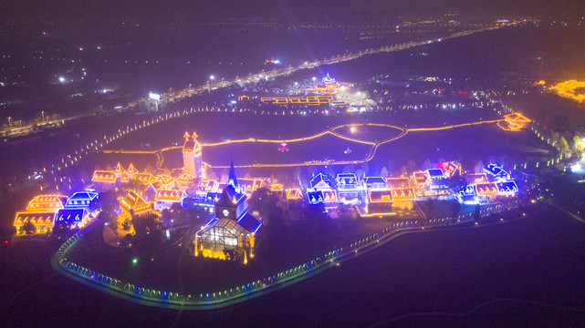 武汉花博汇夜景