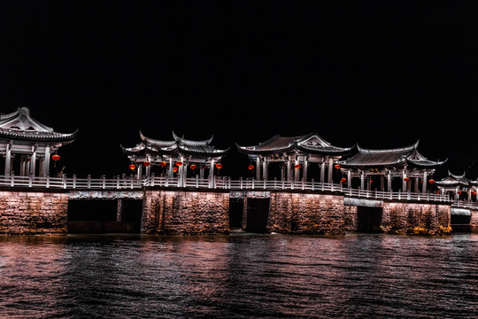 潮州广济桥夜景灯光秀