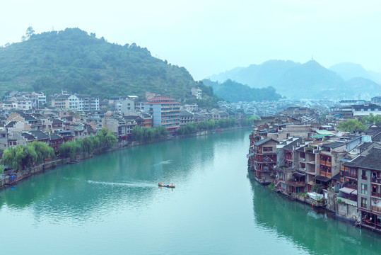 贵州镇远古城舞阳河风光