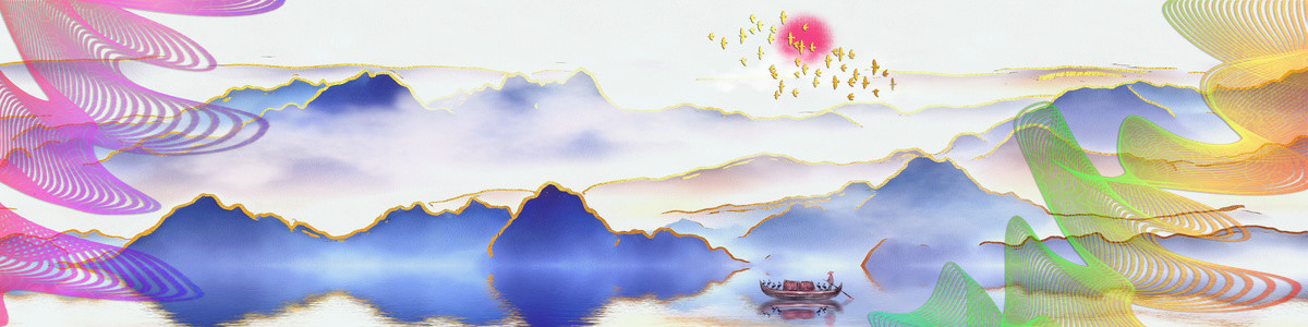 山水風(fēng)景背景墻