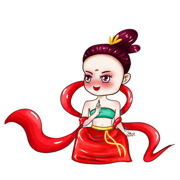 敦煌飛天美女