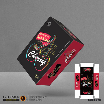 車?yán)遄佣Y盒設(shè)計展開圖