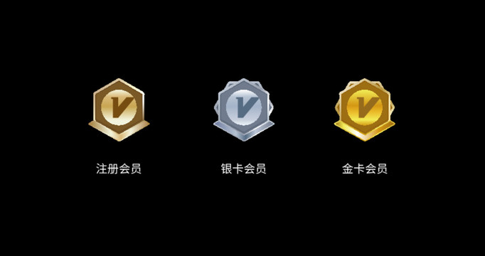 VIP等級(jí)圖標(biāo)icon