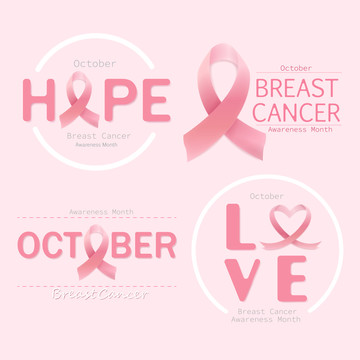 防治乳腺癌创意设计插图