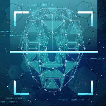 人脸识别创意设计插图