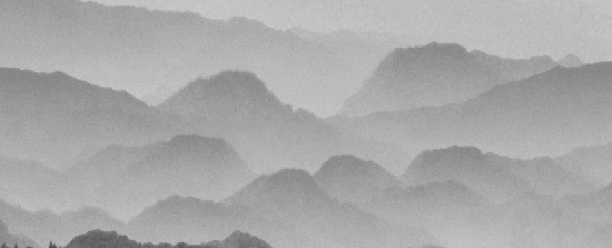 抽象意境山水電視