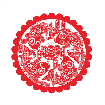 剪紙魚