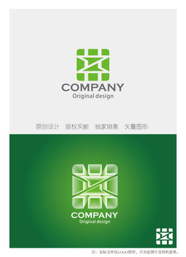 HZ字母组合logo设计