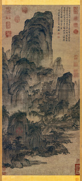 燕文貴夏山行旅圖