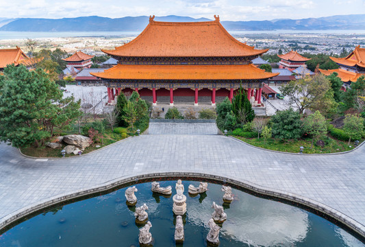 云南大理崇圣寺建筑风景