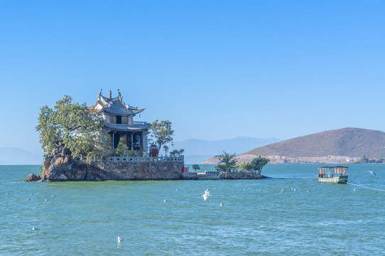 云南大理普陀岛的风景