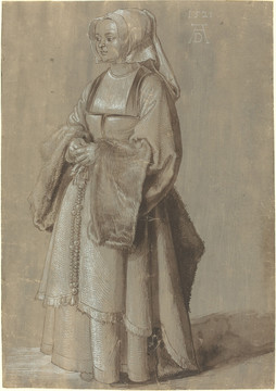 丟勒人物素描修女