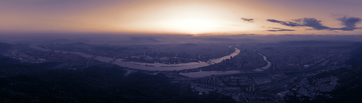 鼓山上看福州全景