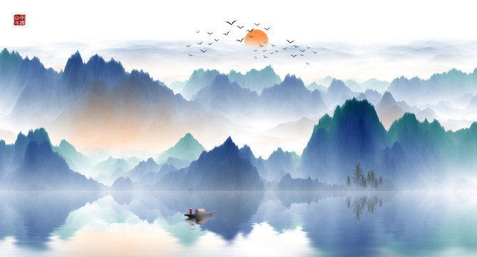 新中式山水