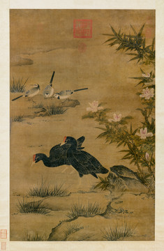 黃筌長(zhǎng)春竹雀圖