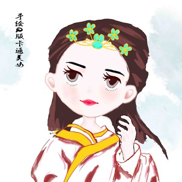 卡通美女