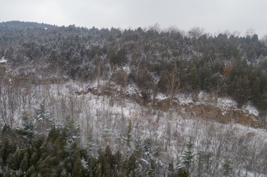 航拍雪后的济南东部新城11