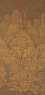 黃子久雪峰圖高清