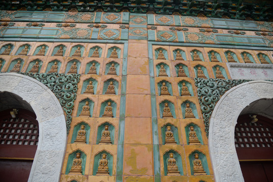 中式古建筑纹饰壁画