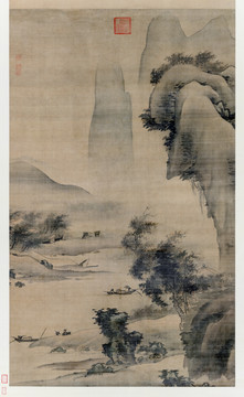 高克恭夏山甘雨圖
