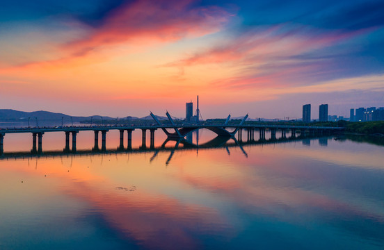 无锡蠡湖大桥夜景