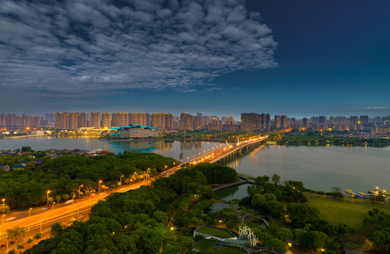 无锡蠡湖大桥夜景