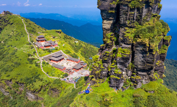 贵州梵净山航拍风光