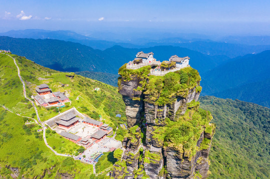 贵州梵净山航拍风光