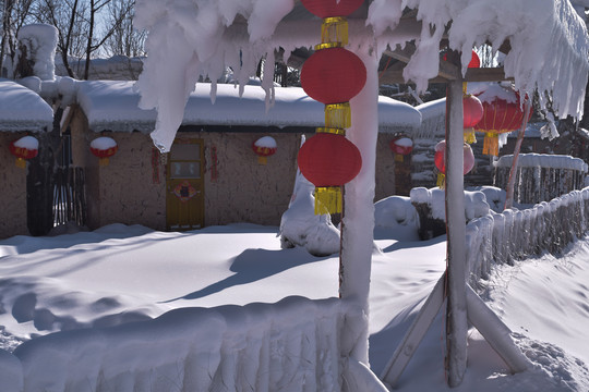 长白山雪乡村庄