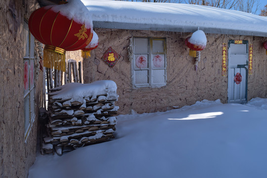 长白山雪乡村庄