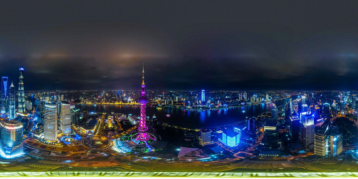 上海夜景全景