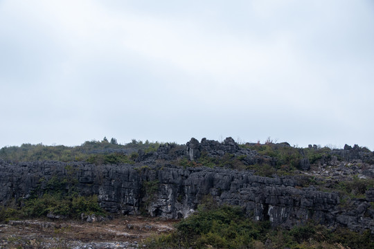 石头山天空