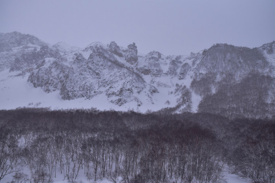 长白山雪景冬季