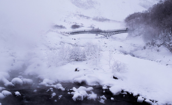 长白山雪景冬季