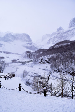 长白山雪景冬季