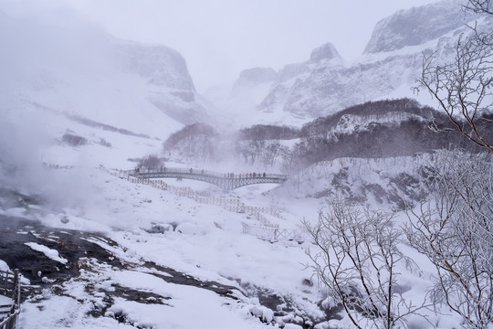 长白山雪景