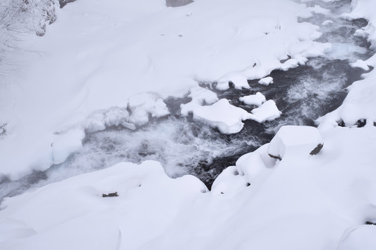 长白山雪景冬季