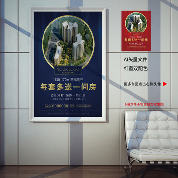 高端大氣地產(chǎn)樓盤海報
