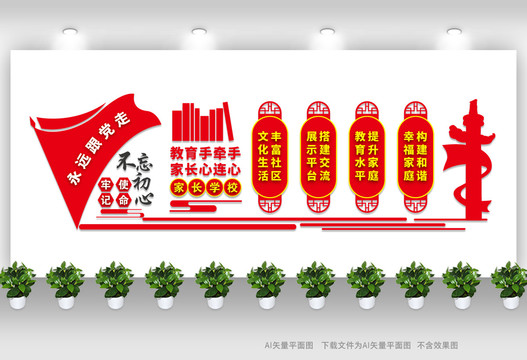 家長學(xué)校文化墻