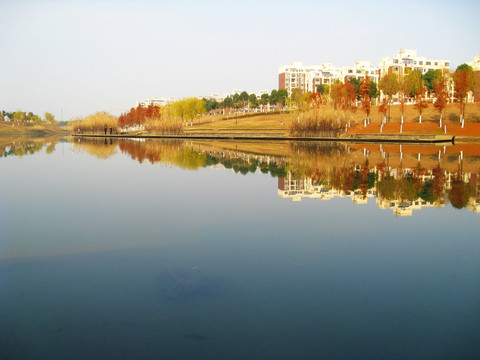 冬日慈湖河