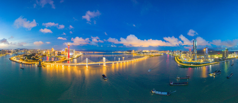 澳门海湾夜景