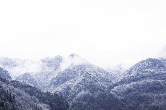 山村雪景