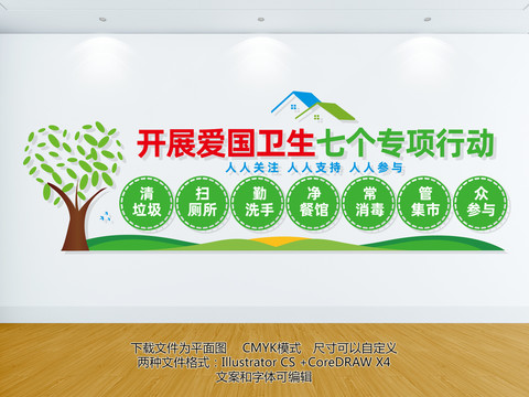 七個(gè)專項(xiàng)行動(dòng)文化墻